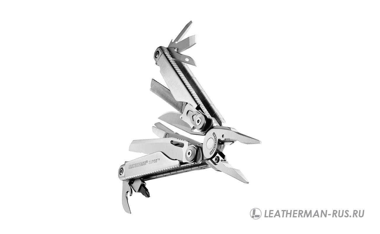 Мультитул leatherman surge 21 функций серебристый 830165