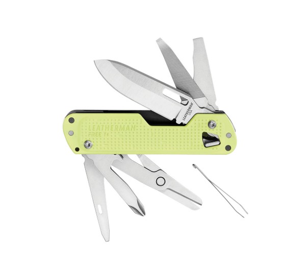 Мультитул Leatherman Free T4, 12 функций, желтый