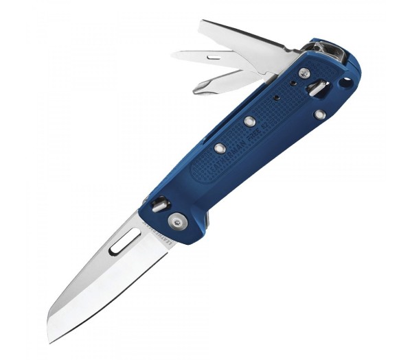 Мультитул Leatherman Free К2, 8 функций, синий