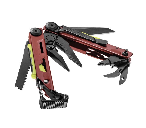 Мультитул Leatherman Signal, 19 функций, бордовый, нейлоновый чехол