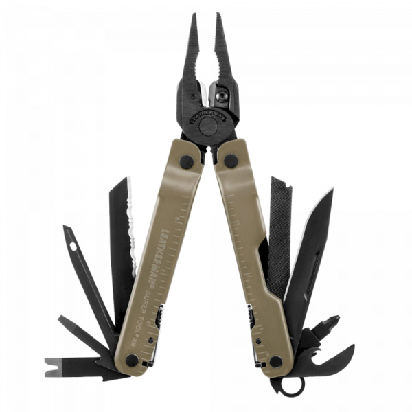 Мультитул Leatherman Super Tool 300 M, 18 функций, черно-коричневый нейлоновый чехол