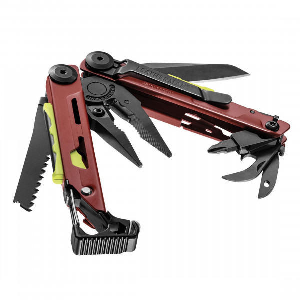 Мультитул Leatherman Signal, 19 функций, бордовый, нейлоновый чехол