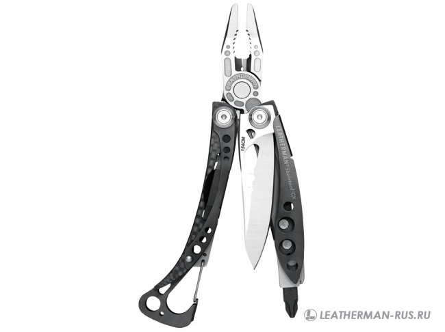 Мультитул Leatherman Skeletool CX, 7 функций, черно-серый